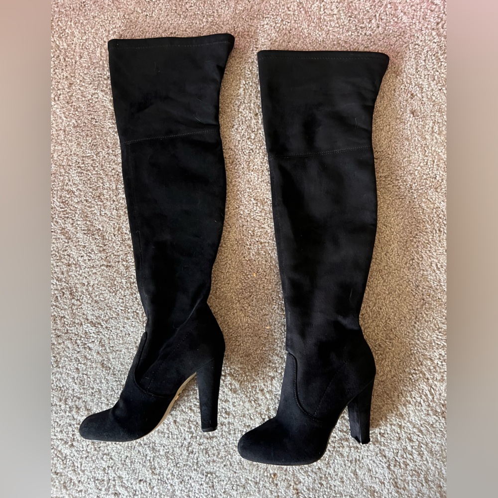 Black Over-the-Knee Women's Boots